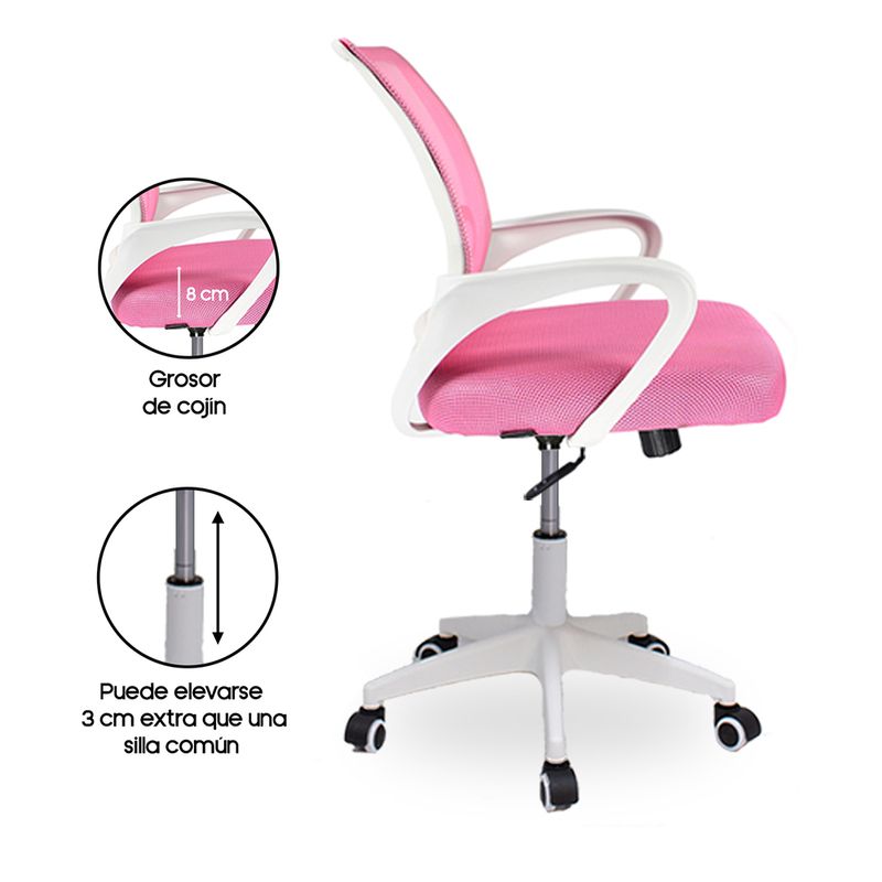 Silla-de-Oficina-Ergonomica-Ava-Base-de-Nylon---Sistema Basculante