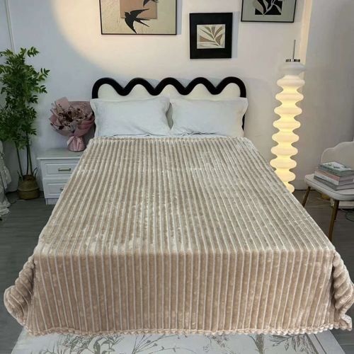 Manta OI25 Stripes Flannel Caqui