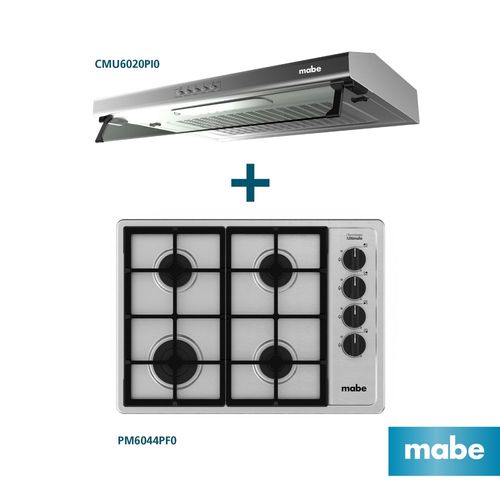 Combo Mabe Campana CMU6020PI0 + Encimera PM6044PF0