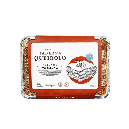 Lasagna de Carne ANTIGUA TABERNA QUEIROLO Caja 500g