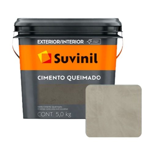 Pintura Cemento Quemado Suvinil Día de lluvia 5kg