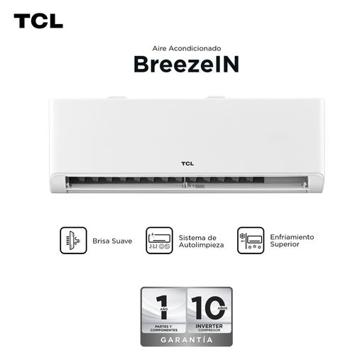 Aire Acondicionado Split TCL Inverter Breezin De 24,000 Btu/H Frio Calor Con Wifi TAC-24CHSAI/TPH11