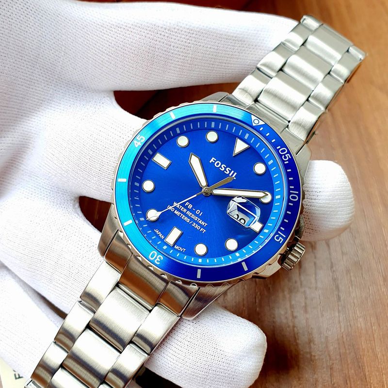 Reloj-Fossil-FB-01-FS5669-Fecha-Acero-Inoxidable-Dial-Azul