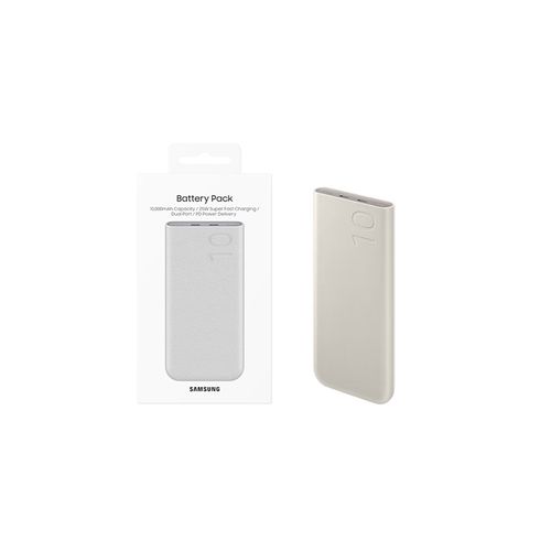 Batería Power Bank 10000mah Samsung 25w Carga Rápida - Beige