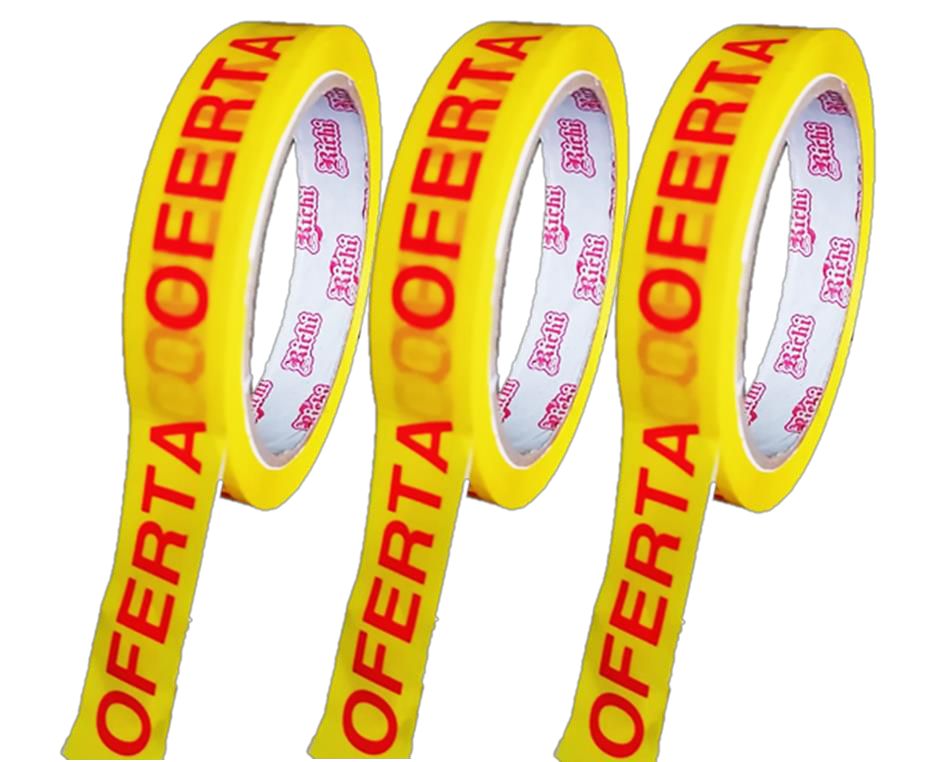 Cinta de embalaje impresas  100 Yardas Oferta - Pack 6
