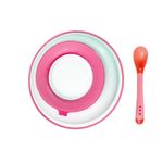 Pack-Babero-Buho-y-Set-Plato-Termico-Fucsia-para-bebe