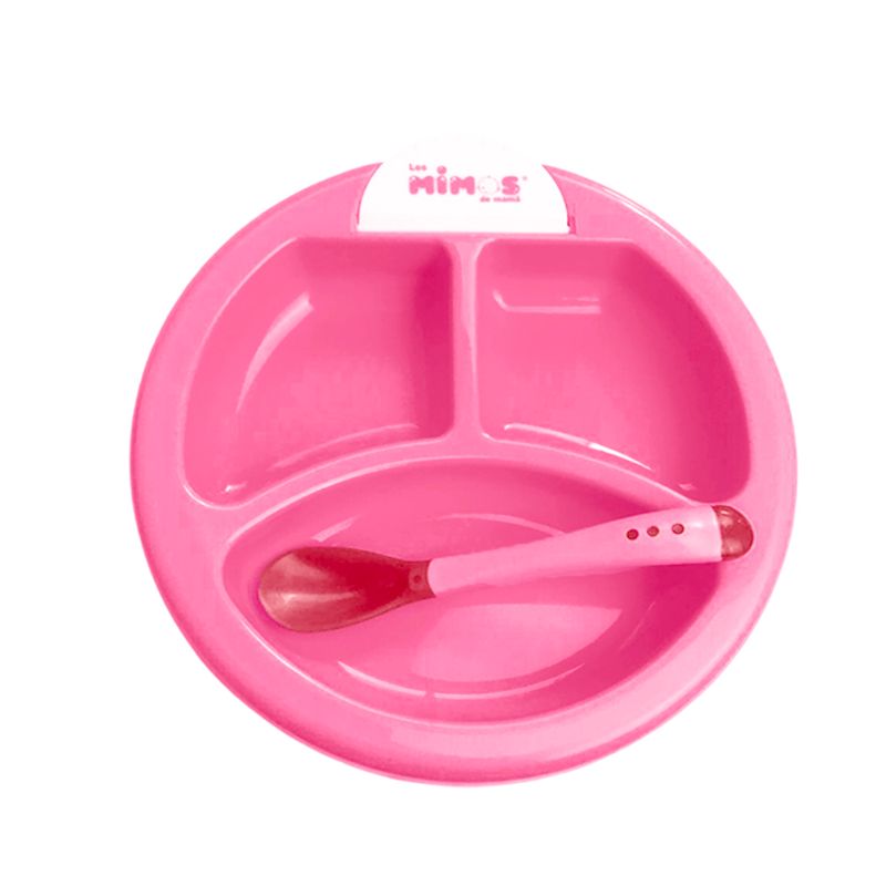 Pack-Babero-Buho-y-Set-Plato-Termico-Fucsia-para-bebe