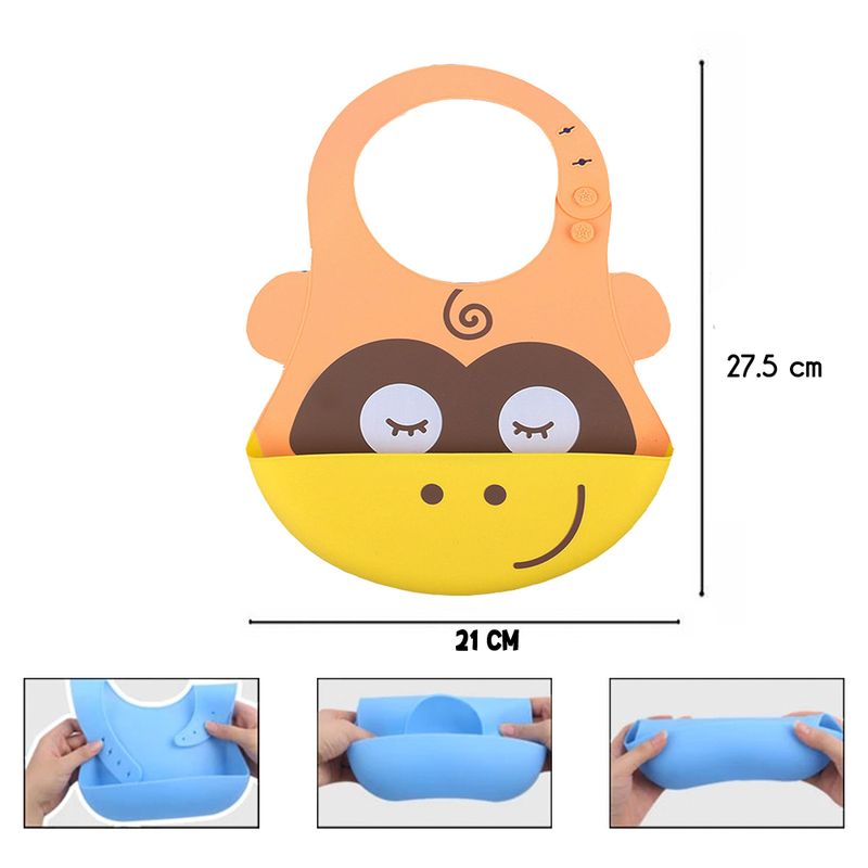 Pack-Babero-Hipopotamo-con-Cuenco-Turquesa-con-cuchara-Baby-Froggie-para-bebe