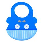 Pack-Babero-Ballena-con-Cuenco-de-silicona-celeste-con-cuchara-Baby-Froggie-para-bebe