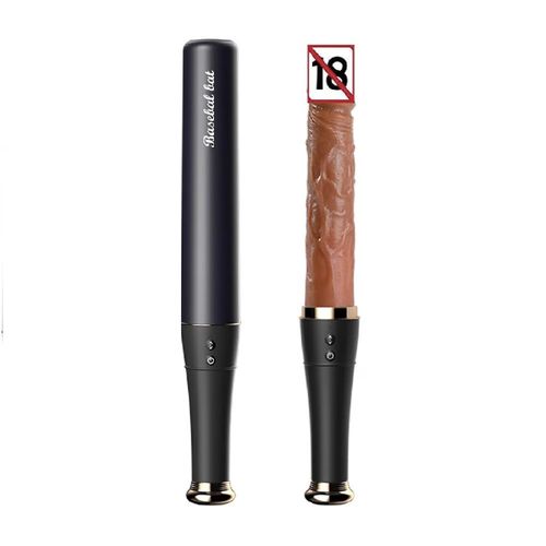 Consolador Vibrador con Forma de Bate de Béisbol 2 en 1