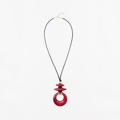 Collar Sfera Mujer Aros Burgundy Burdeos