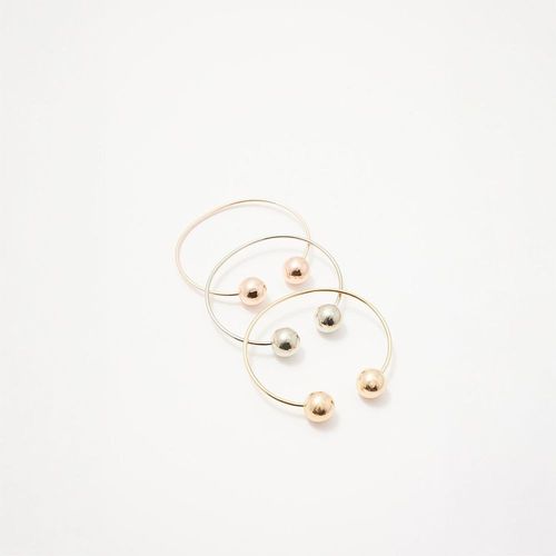 Set de Pulseras Sfera Mujer Bolas Oro
