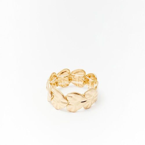 Pulsera Sfera Mujer Elástica Corazones Oro