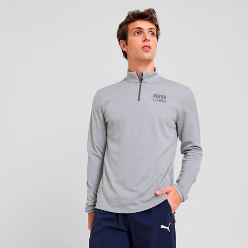 Polera Deportiva Puma Hombre Outdoor Inspired 1/2 Zip M 527011 04 Gris