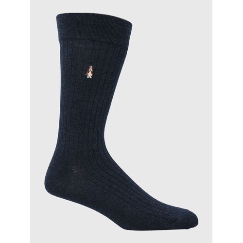 Medias Para Hombre Algodón/Elastano Cuff Dogembro Azul Oscuro Hush Puppies