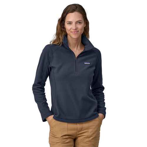 Casaca Para Mujer Micro D 1/4 Zip Azul Patagonia