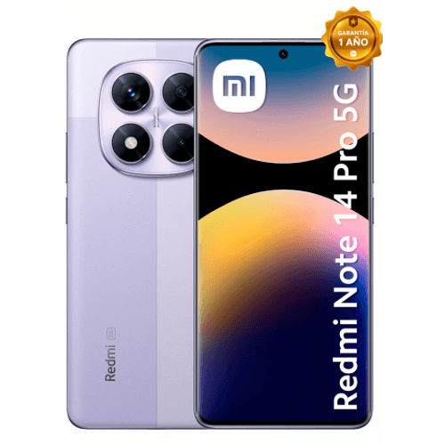 XIAOMI REDMI NOTE 14 PRO 5G 8+256GB COLOR PURPURA LAVANDA