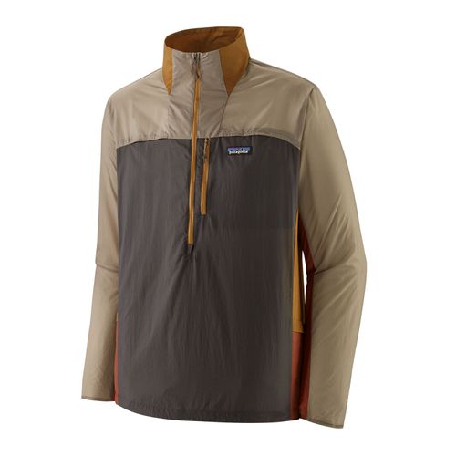 Casaca Para Hombre Houdini Stash 1/2 Zip Gris Patagonia