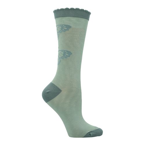 Media Para Mujer Bamboo St Butterfly Verde Rockford