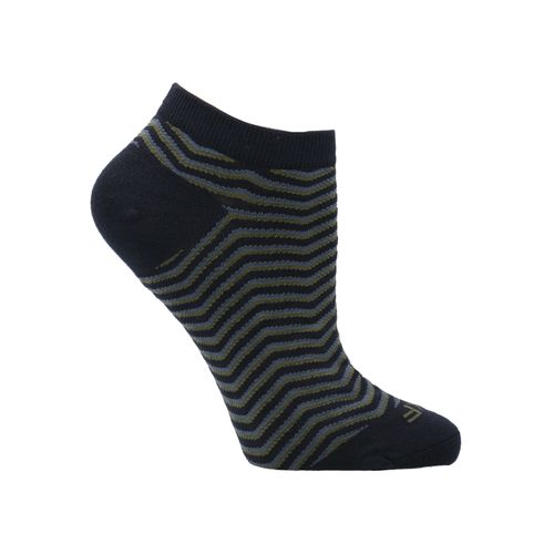 Media Para Mujer Bamboo Ped Zigzag Azul Rockford