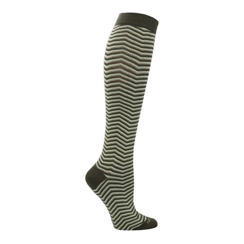 Media Para Mujer Bamboo Kh Zigzag Verde Rockford