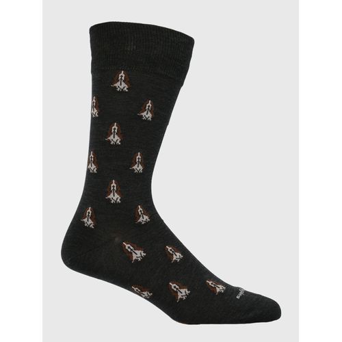 Medias Para Hombre Algodón/Elastano Dogs Gris Oscuro Hush Puppies