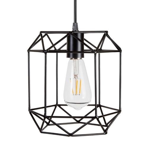 Lámpara Colgante Ciametsa Castilla 1 Luz E27 Negro