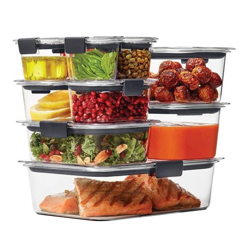 Set de 10 herméticos de plastico Brilliance Rubbermaid Tritan 1990616