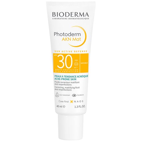 Protector Solar Fluido Matificante SPF 30 Photoderm AKN Mat Bioderma - Frasco 40 ML