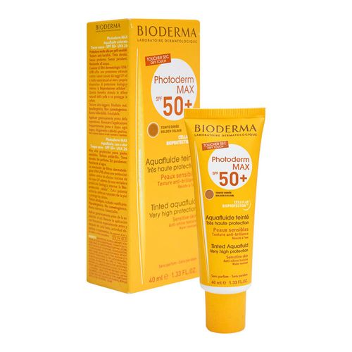 Fotoprotector Photoderm Max Aqua Color Dorado SPF 50+ Bioderma