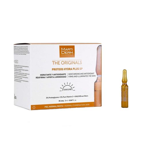 30 Ampollas Piel Normal A Mixta Martiderm Proteos Hydra Plus Sp