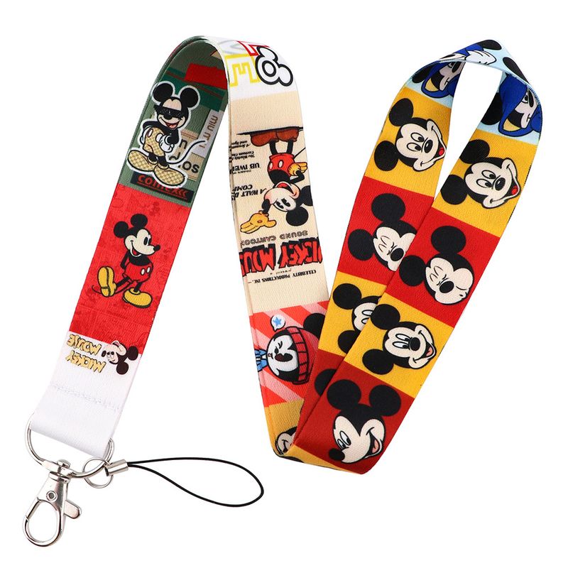 Mickey-Mouse-Lanyard-Fotocheck-Disney-Store-Minnie-Disneyland-Moda-ID-Llave