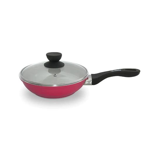 Sarten Ceramica Roja C/Tap N24 - MEGA IMPORT
