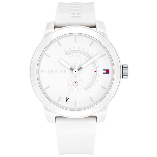 Reloj Tommy Hilfiger Denim 3 1791481 para Hombre Correa de Silicona Blanco