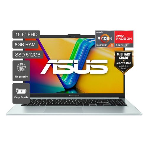Laptop Asus Vivobook Go 15 E1504FA-NJ404W AMD Ryzen 5 7520U 512GB SSD 8GB RAM 15.6" FHD