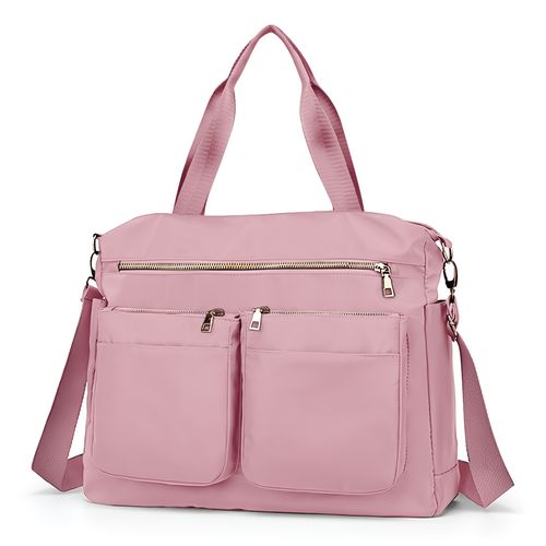 Bolso Cartera Impermeable con Múltiples Bolsillos Rosado RA1