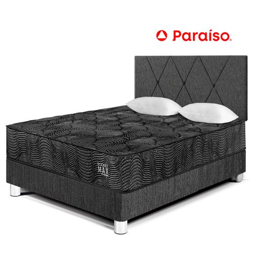 Juego de Dormitorio PARAISO Pocket Max Black 2 Plazas