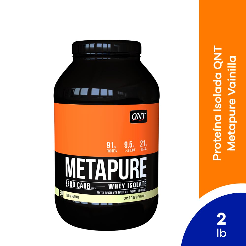 Metapure zero carb Vainilla Polvo para solución oral 908 g
