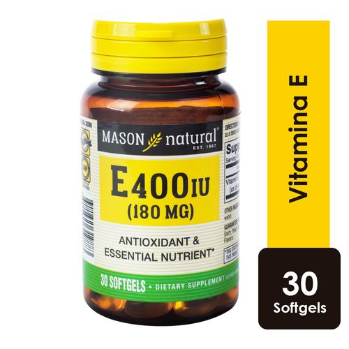 Vitamina E 400UI Cápsulas Blandas