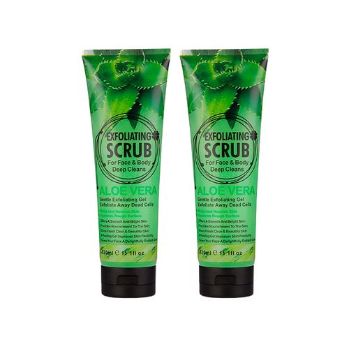 2 UND GEL EXFOLIANTE SCRUB ALOE VERA 320ML - WOKALI