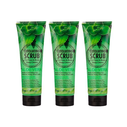 3 UND GEL EXFOLIANTE SCRUB ALOE VERA 320ML - WOKALI