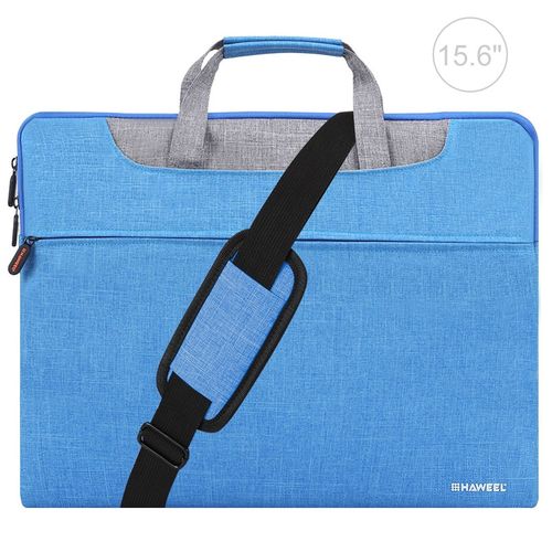 Portalaptop Maletin Funda Bolsillos Haweel 15"-18" pulgadas Celeste