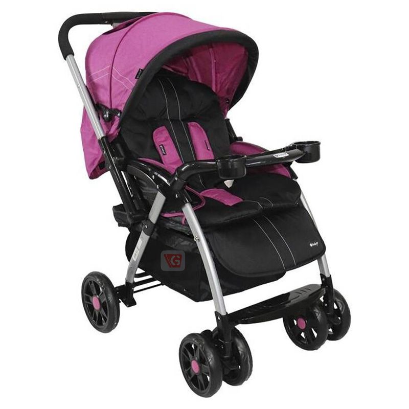 Coche-Cuna-Ebaby-ROSSI-Rosado