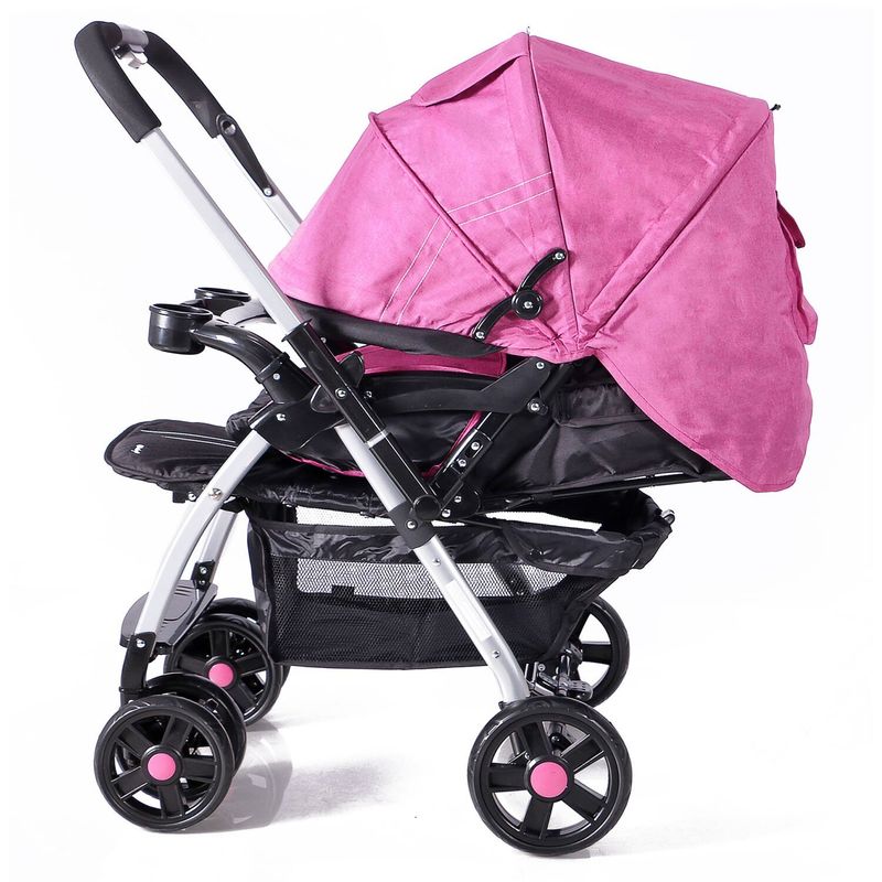 Coche-Cuna-Ebaby-ROSSI-Rosado