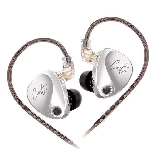 Audífonos KZ Castor Standard Monitores In-Ear sin Micrófono Plateado
