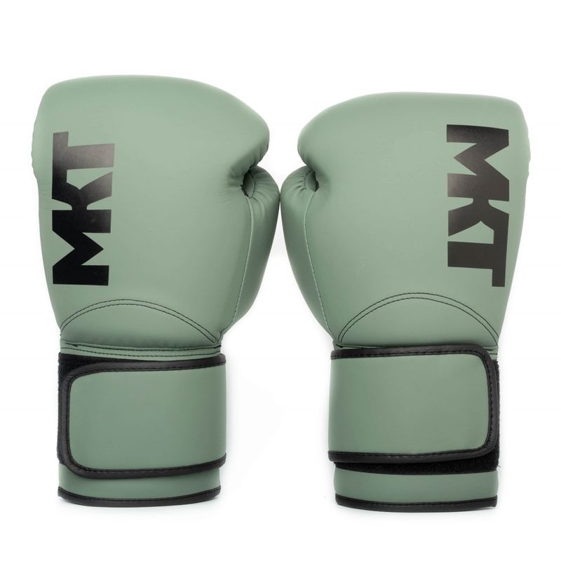Guantes-de-Boxeo-Makoto-M2-Mate-Verde---100--Poliuretano---12oz