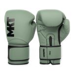 Guantes-de-Boxeo-Makoto-M2-Mate-Verde---100--Poliuretano---12oz