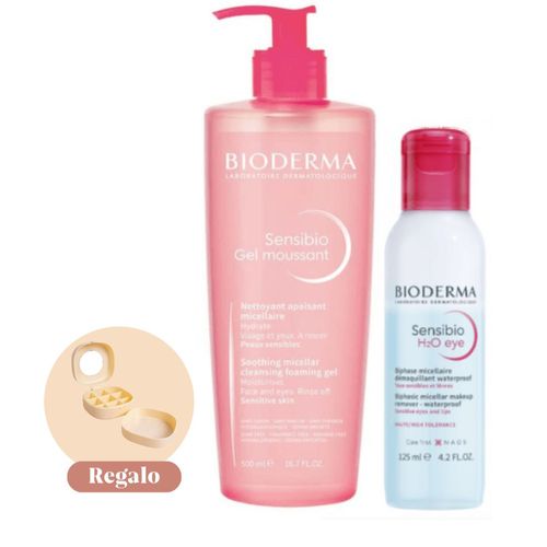Bioderma Rutina Sensibio Desmaquillante + Limpieza Facial Total para Pieles Sensibles