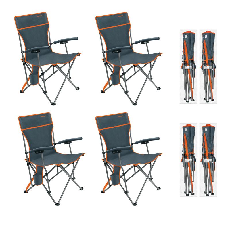 Silla-de-playa-camping-portatil-plegable-4-unidades-TRUPER