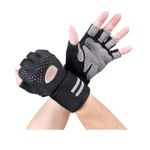 Guante-Deportivo-C--Muñequera-de-Poder-Transpirable-Gym-Pesas-Negro-Talla-M